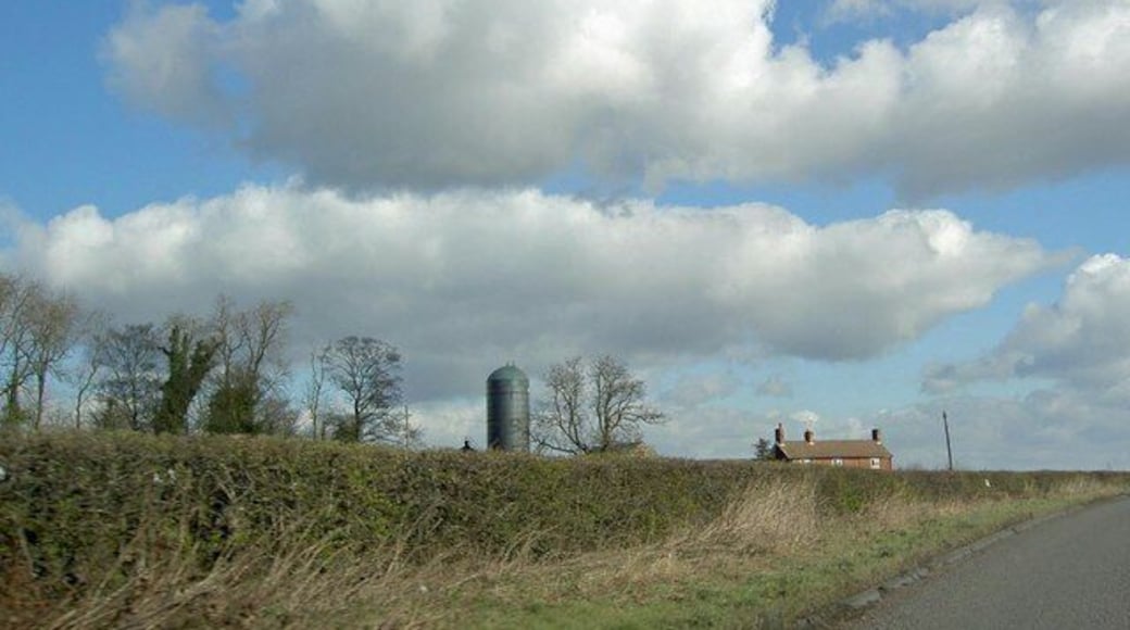 Farm buildings near Barlborough from the A 619