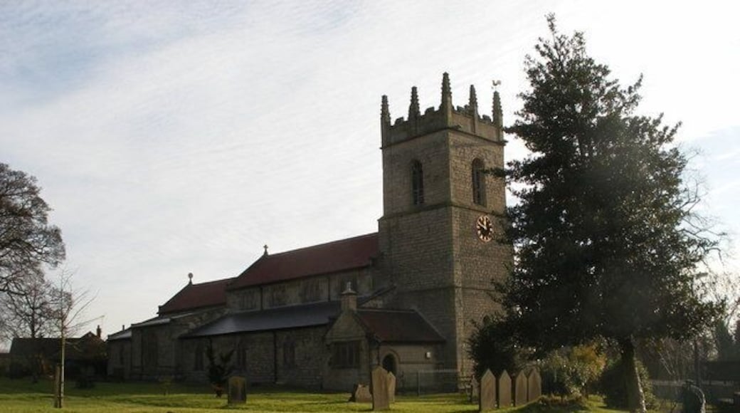 St James' parish church, Barlborough, Derbyshire, seen from the northwest