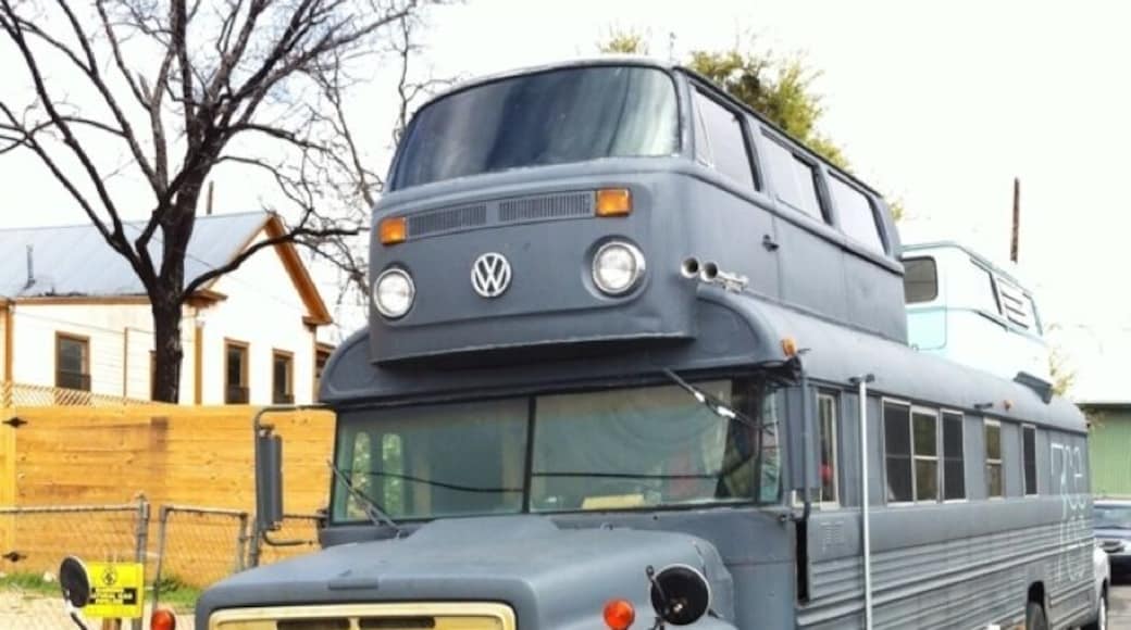 M.O.S.H - mobile office studio home. As best I can tell, three dudes drive this around the country while they figure out what to do with themselves.
Check them out at 7cees.org.