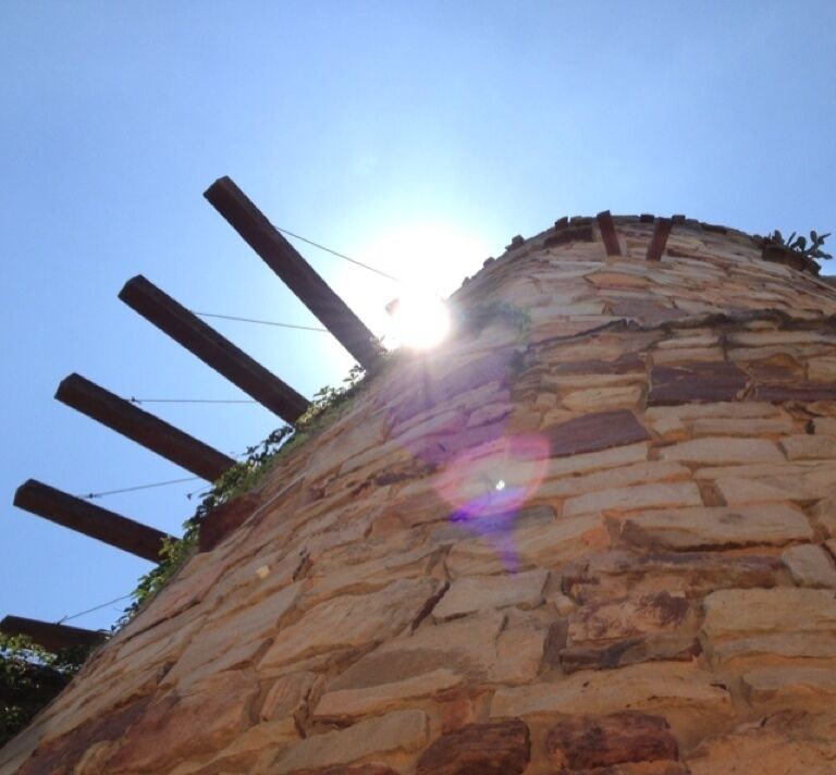 The San Antonio Tower at the Lady Bird Johnson Wildflower Center. It was donated to the center by Lady Bird's friends and fans from San Antonio, Texas. You can walk a spiral stone staircase to the top. #architecture