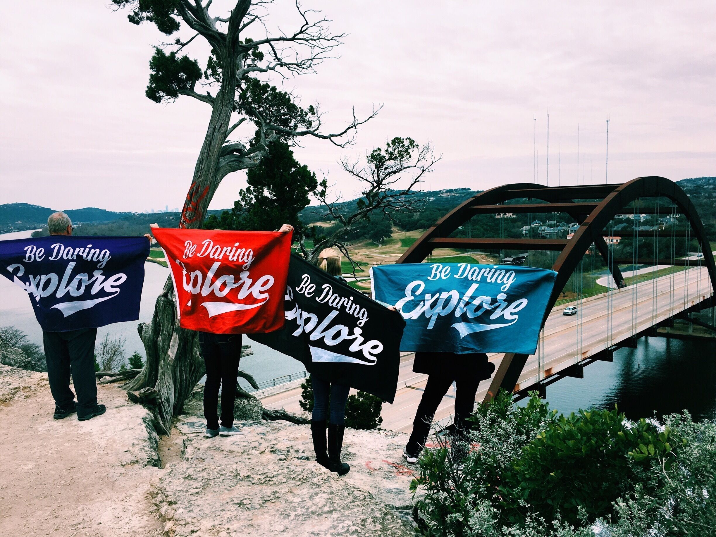 Really popular and pretty bridge in the Austin area. Easy hike, park on shoulder.
