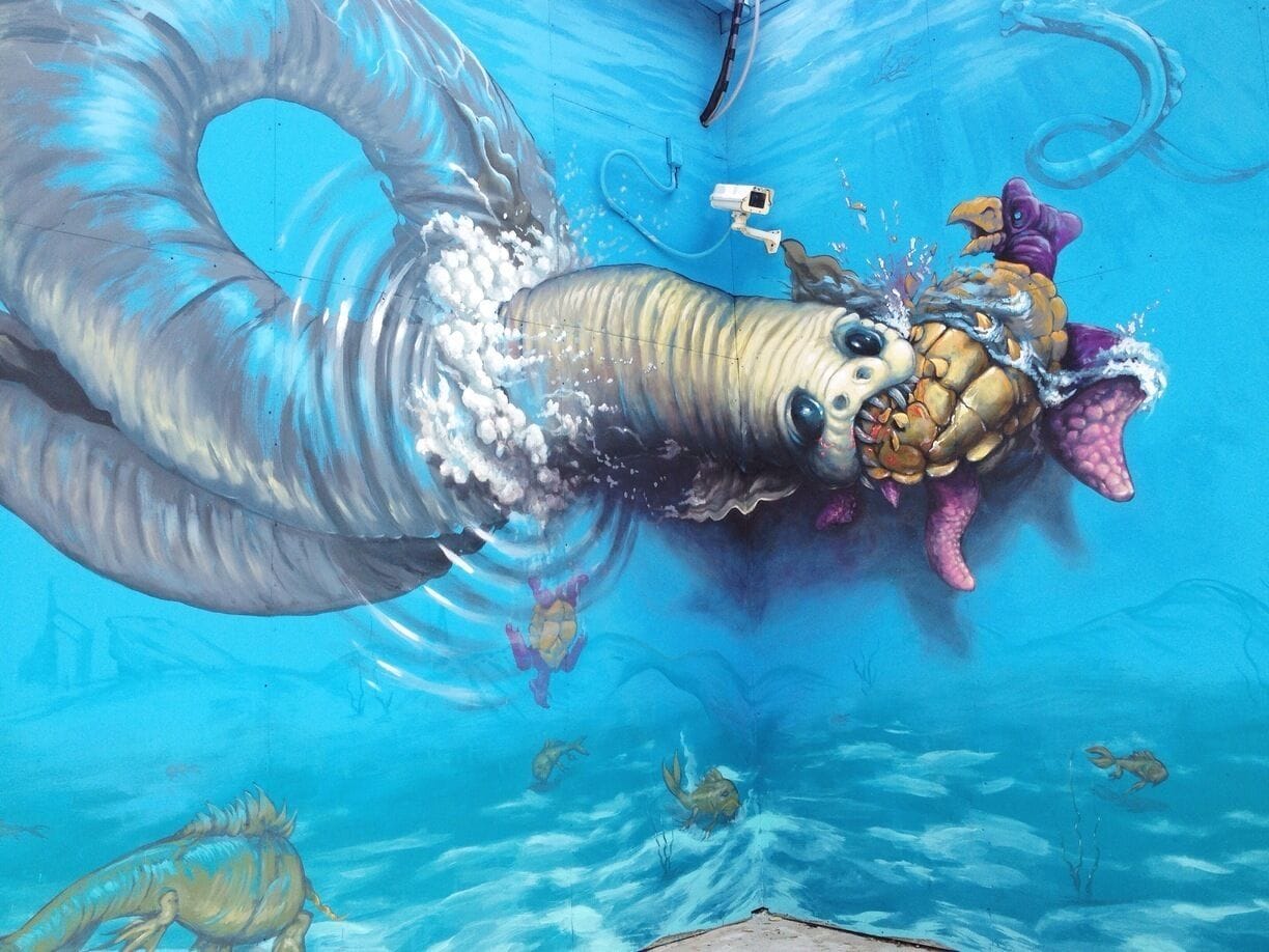 Eye-popping 3-D mural on 183 near Braker.