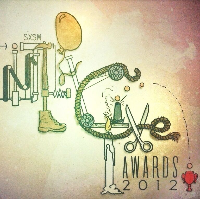 Trover team hanging out at the SXSW Interactive Awards.  Got beat by Big Stories, Small Towns.