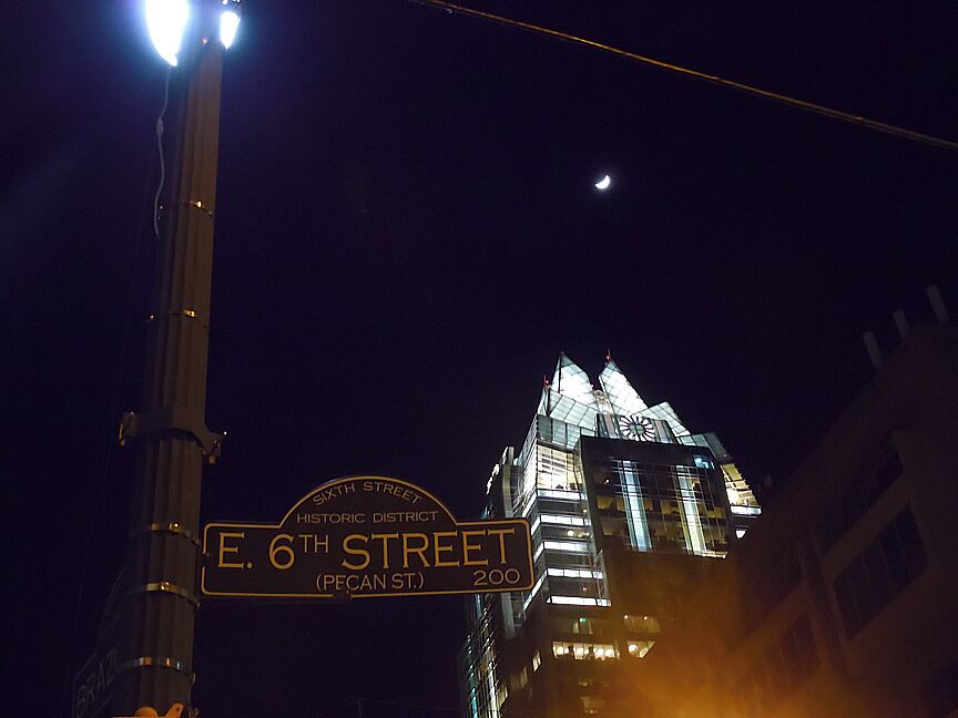 6th Street seems to be Austin's answer to Bourbon Street, with loads of bars and live music within a few blocks.