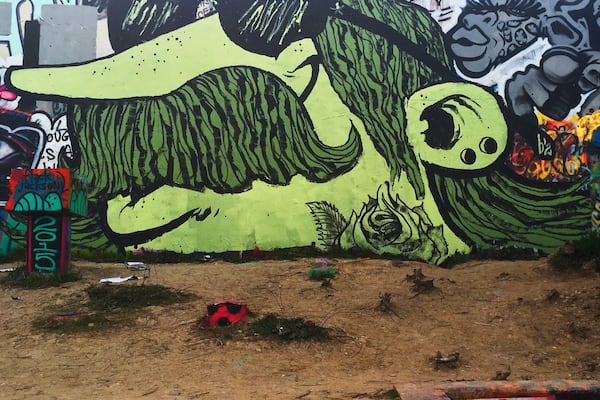 Austin artist BRiKS put this giant piece up.