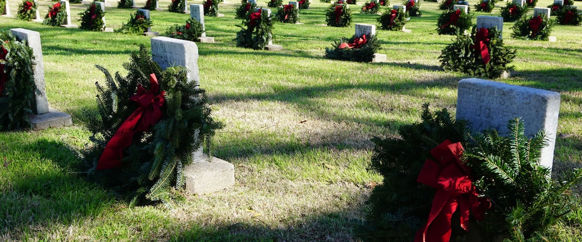 Wreaths Across America at Texas State Cemetery.