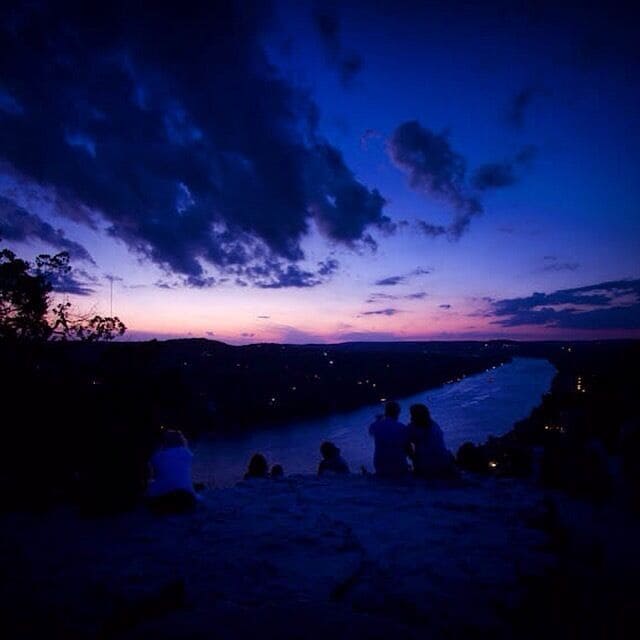 romanizing the sunset at my bonnell. #mtbonnell #atx #sunset #romance 