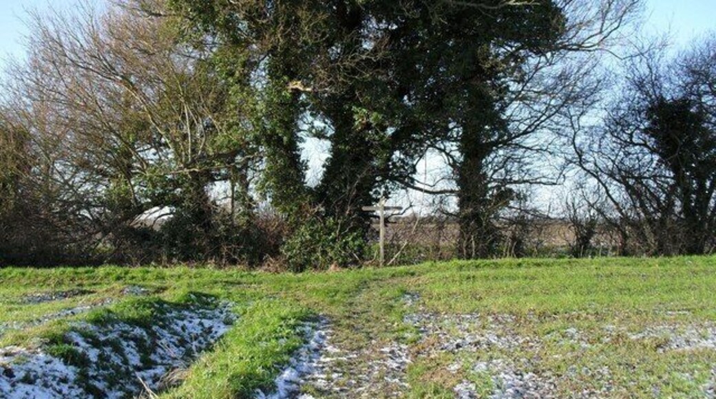 Footpath sign just off Cots Lane