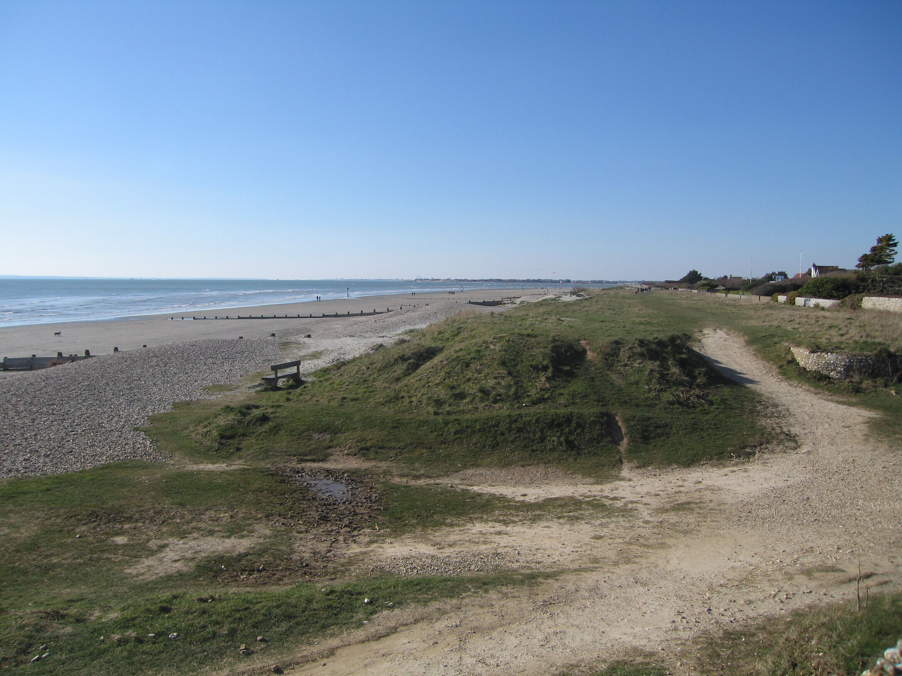 Footpath towards East Head The coastal footpath on the sand dunes facing towards East Head