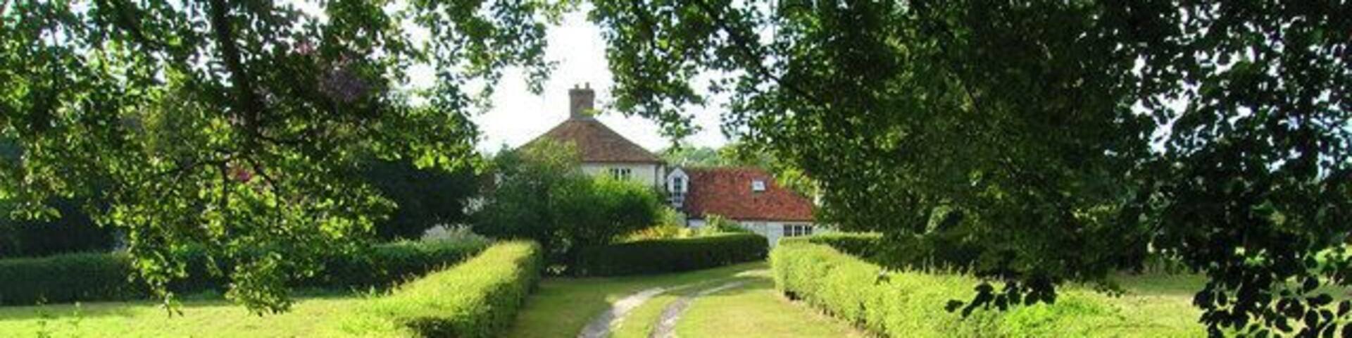 Van Dieman's Cottage. Remote cottage in the woods and downs above Chilgrove. Not marked on the 1940s map so possibly a postwar addition. Taken from the bridleway to Chilgrove.