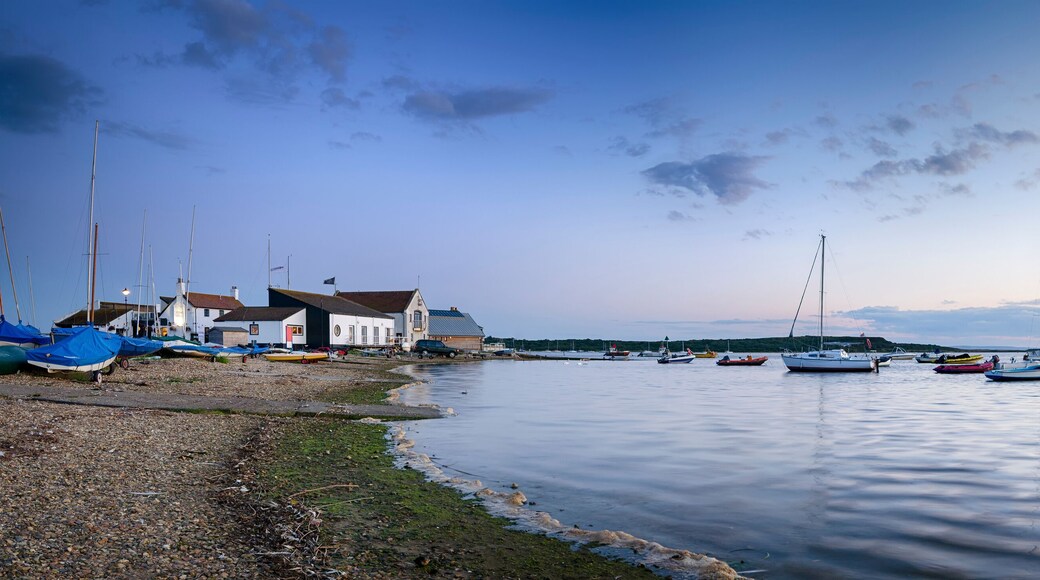 Dusk at Mudeford Quay