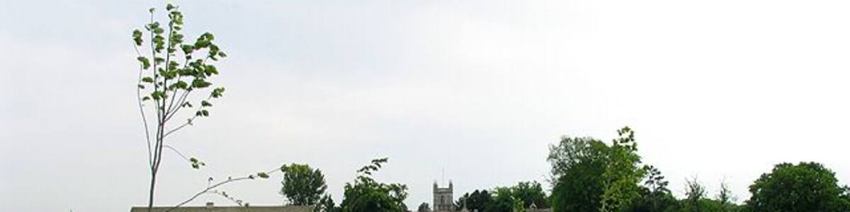 Manor Farm and St John the Baptist's (NOT St Andrew's) parish church, Coln St Aldwyns, Gloucestershire