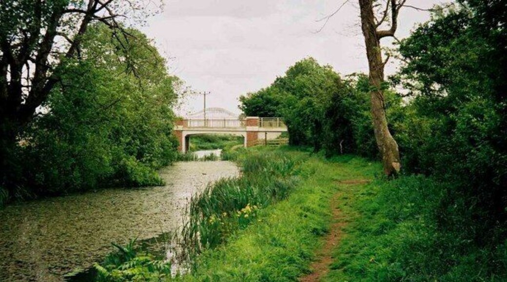 Thames & Severn Canal looking towards Spine Road Bridge The new Spine Road Bridge is in the distance. 1513941.
