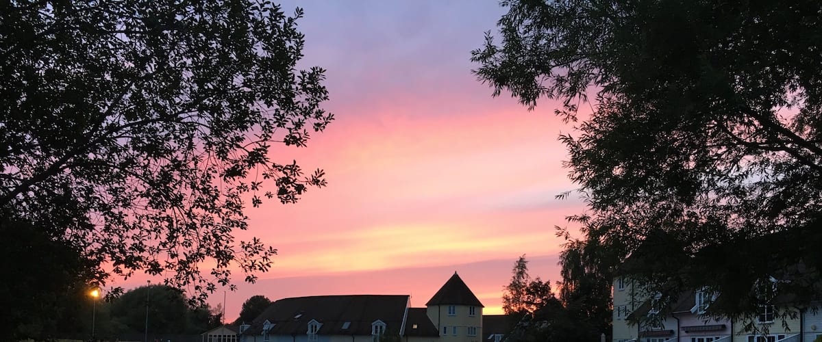 Another beautiful sunset over the lake