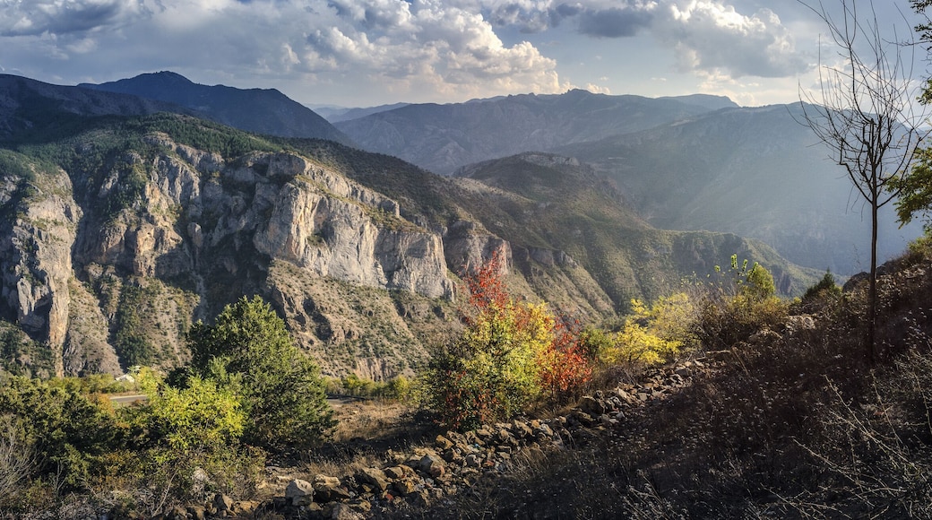 View of the Pontic Mountains near the city of Torul, Gumushane province in the Black Sea region of Turkey.