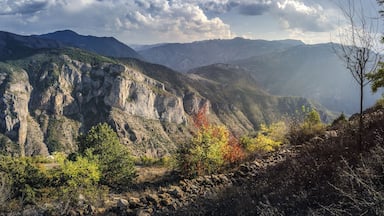 View of the Pontic Mountains near the city of Torul, Gumushane province in the Black Sea region of Turkey.