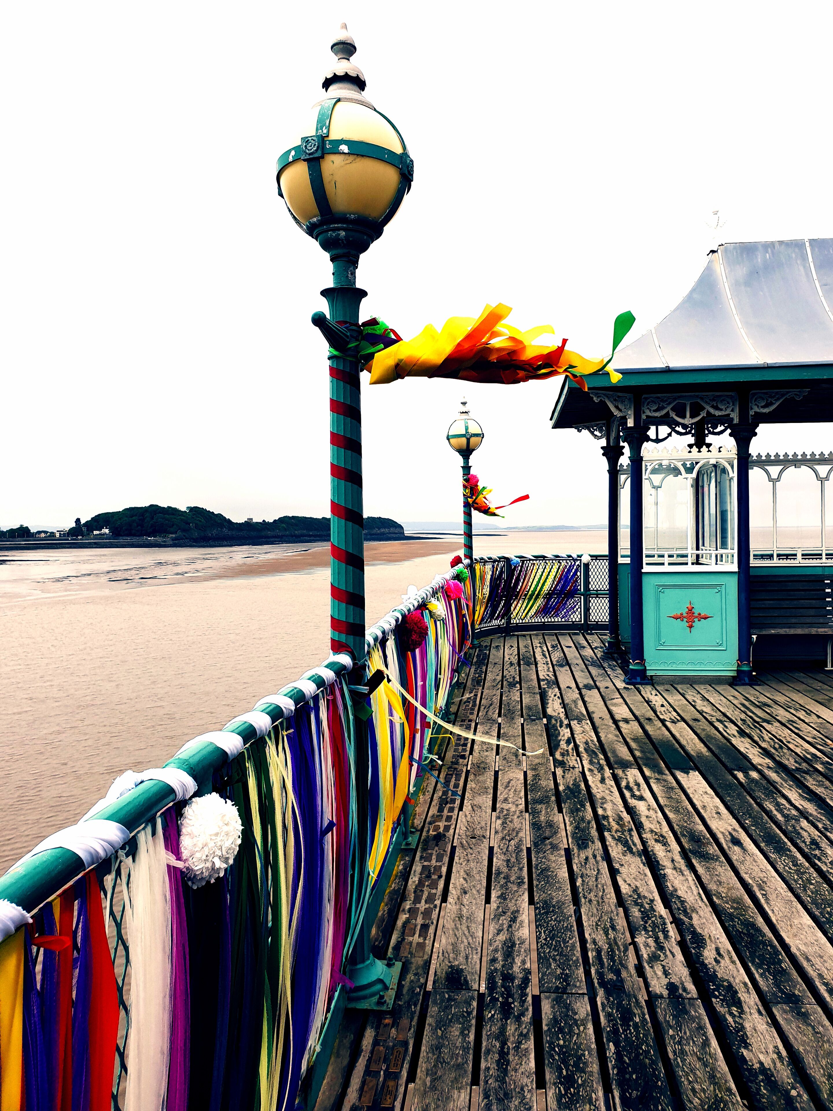 At the end of the pier