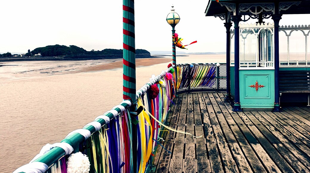 At the end of the pier