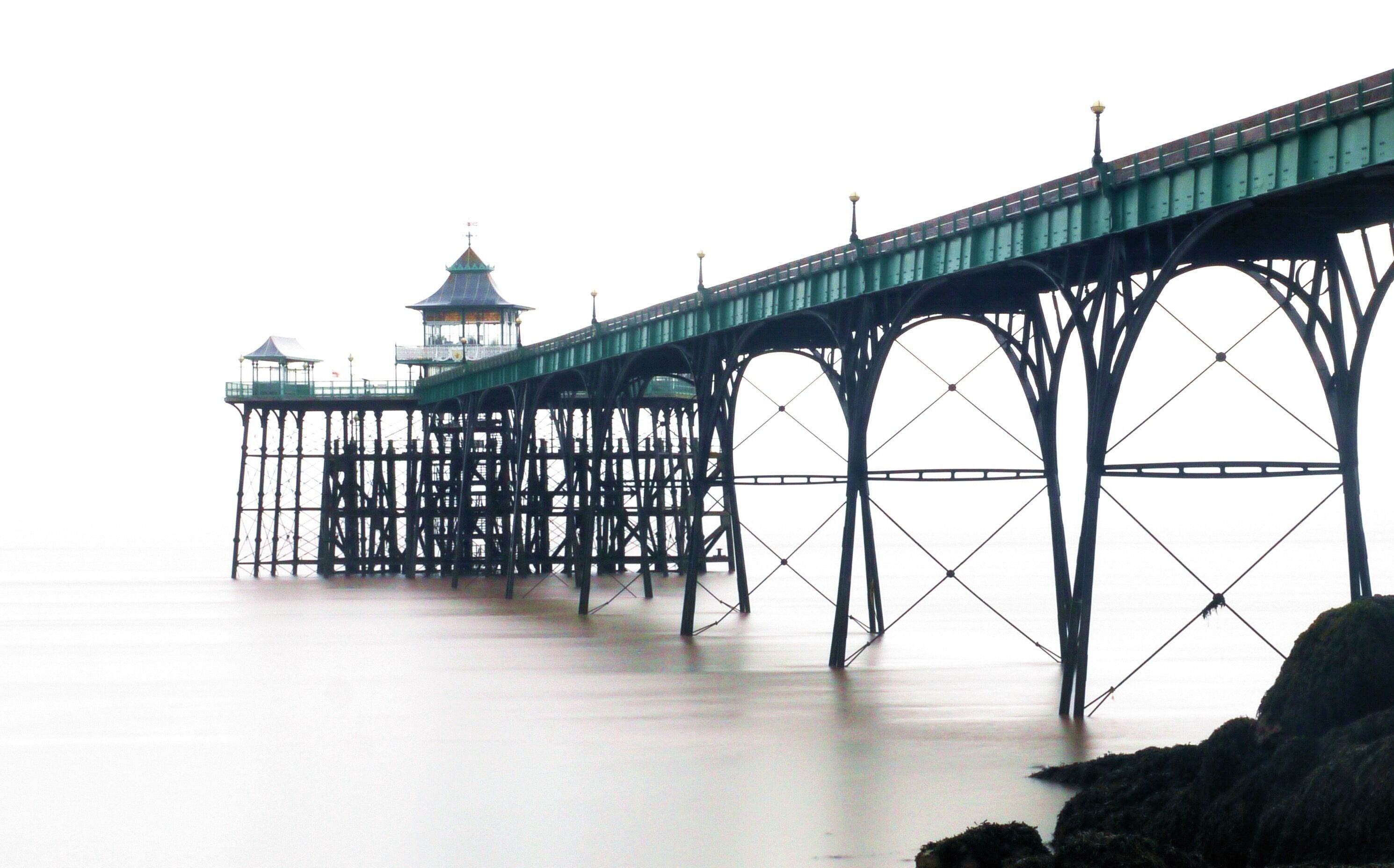 Clevedon pier in the rain. The long exposure merged sky, sea and horizon all followed by a great breakfast in the newly decorated and under new ownership Scarlet cafe across the road. A good day.