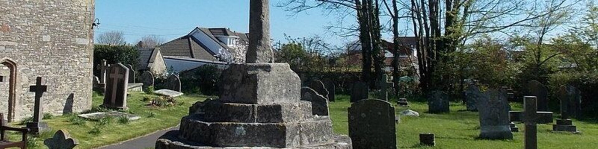 Medieval cross restored as a Great War Memorial, Kenn