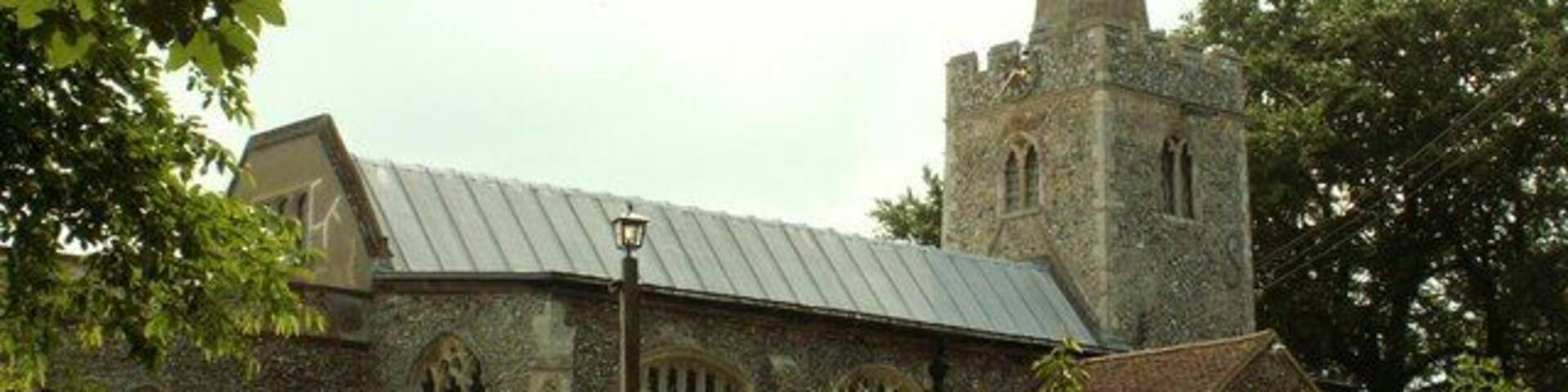 St. Mary; the parish church of Polstead This church has been gradually enlarged since it was first built by the Normans. It is believed that some of the bricks used in its construction are the oldest British bricks in existence. Their size proves them not to be Roman.