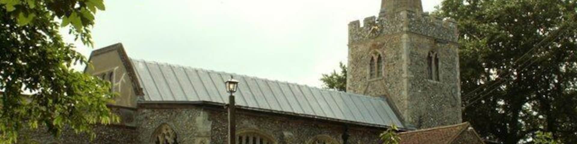 St. Mary; the parish church of Polstead This church has been gradually enlarged since it was first built by the Normans. It is believed that some of the bricks used in its construction are the oldest British bricks in existence. Their size proves them not to be Roman.