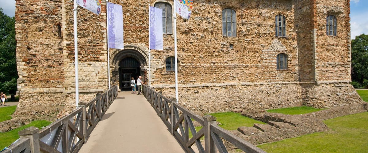 Colchester Castle in Colchester, Essex. Taken with a Nikon D40x and a Sigma 10-20mm wide-angle lens.