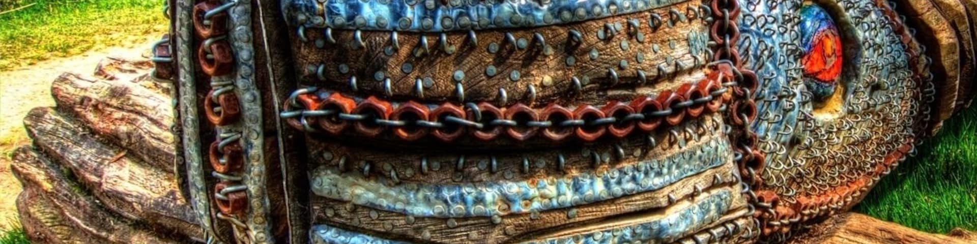 Monster (wooden sculpture created from felled tree)