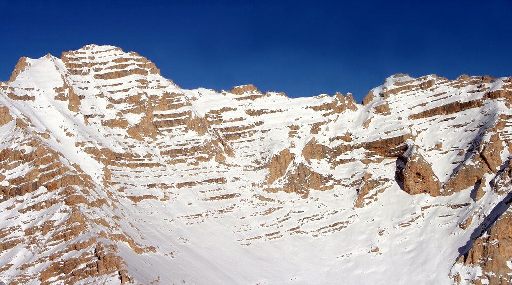 Mount Kizilkaya and Aladaglar Mountain Range, Toros Mountains, Nigde, Turkey. Aladaglar is most important mountain range in Turkey.