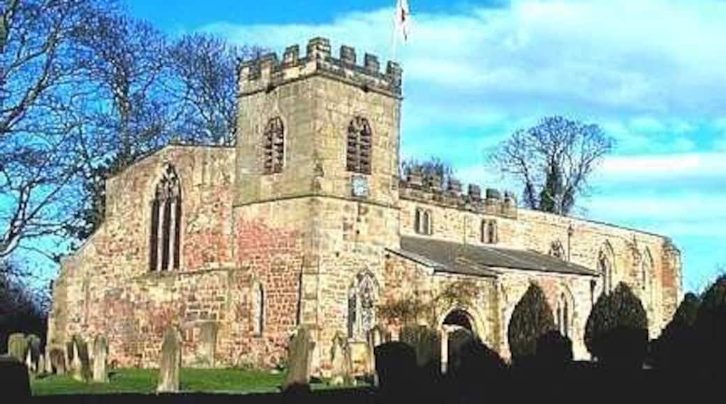 Croft on Tees, St Peter's Church. This Church is in the north east corner of the O/S grid it occupies.
