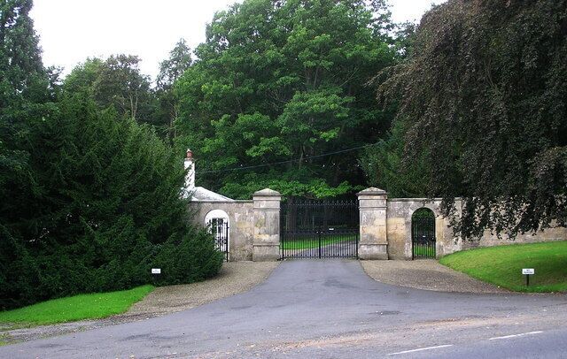 Lodge and Gate : Raby Castle. North of Church Bridge, Staindrop