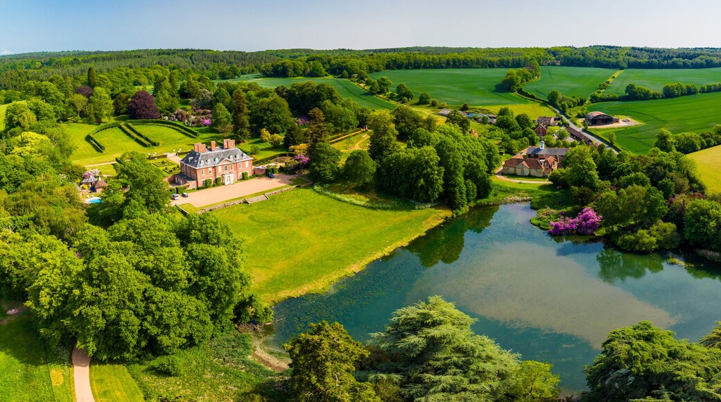 Squerryes Court and Westerham Aerial View
