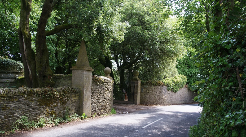 Gateposts in Strete. This is the beginning of yet another very narrow stretch of road in the village.