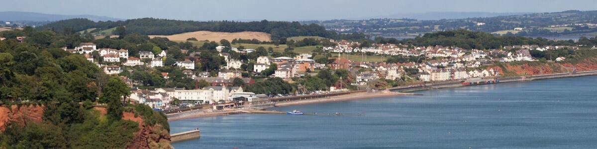 View across to Dawlish in Devon, there are some great walks in the area.