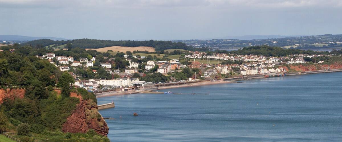 View across to Dawlish in Devon, there are some great walks in the area.