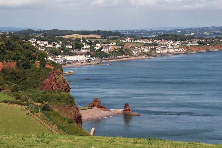 View across to Dawlish in Devon, there are some great walks in the area.