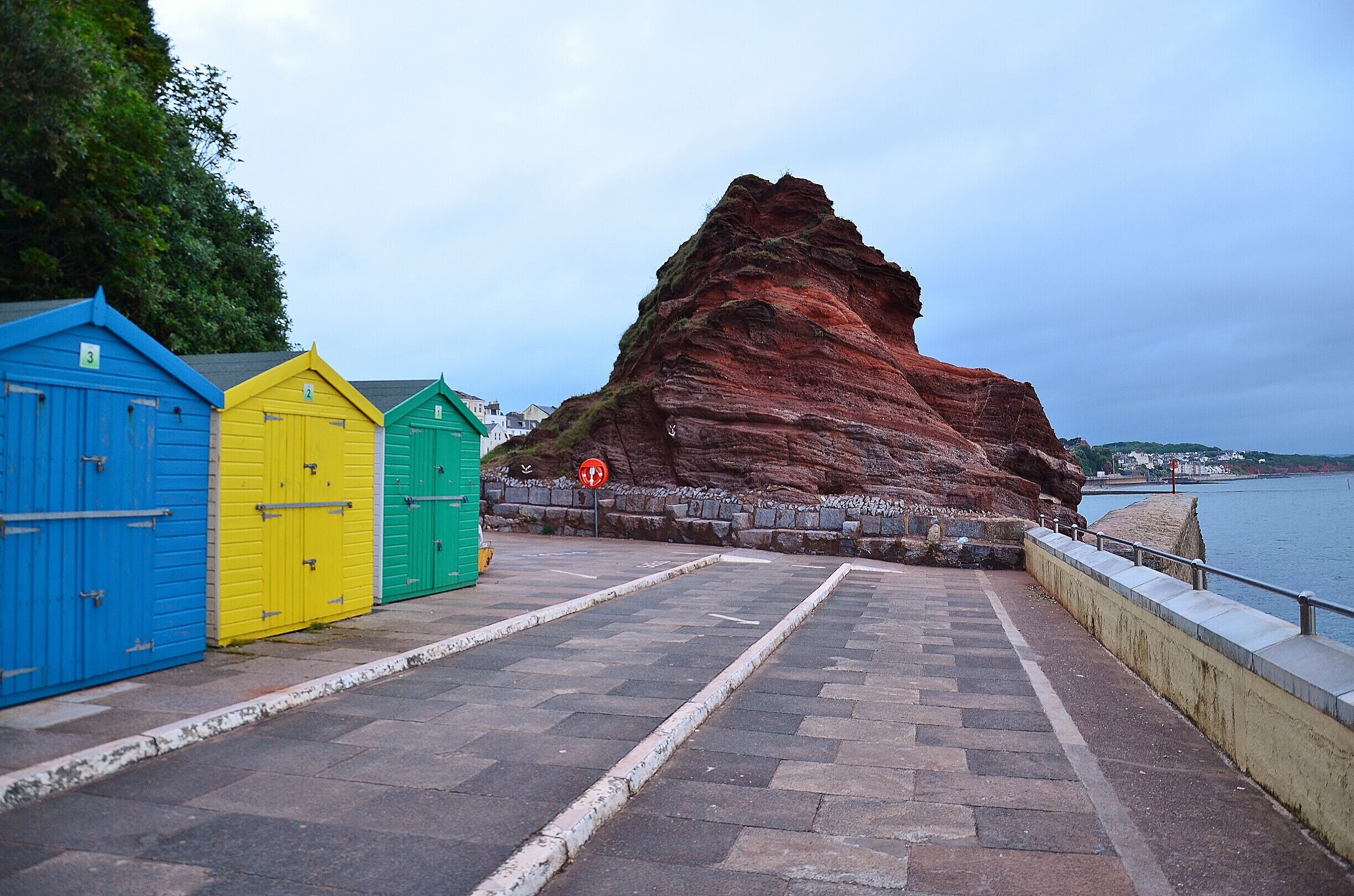 Beach Huts, Nice walk on the seafront.