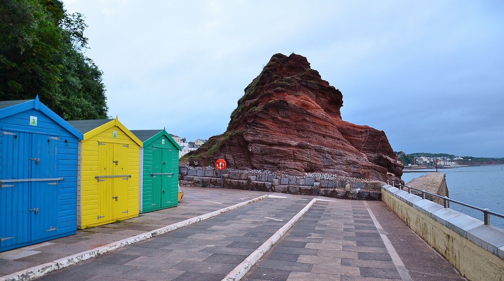 Beach Huts, Nice walk on the seafront.