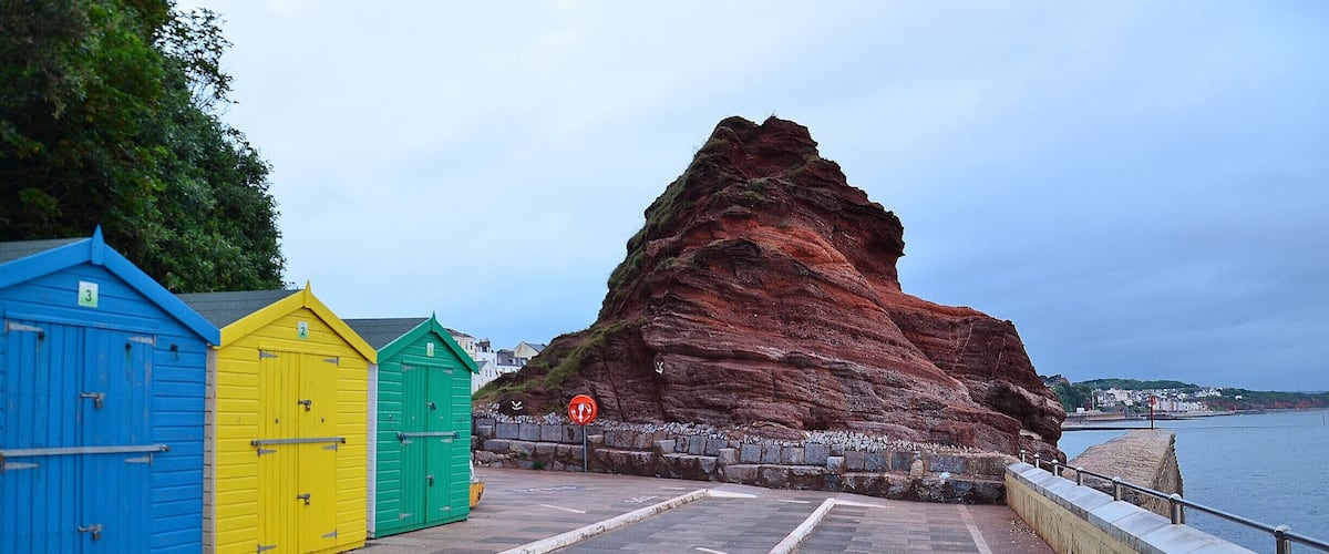 Beach Huts, Nice walk on the seafront.