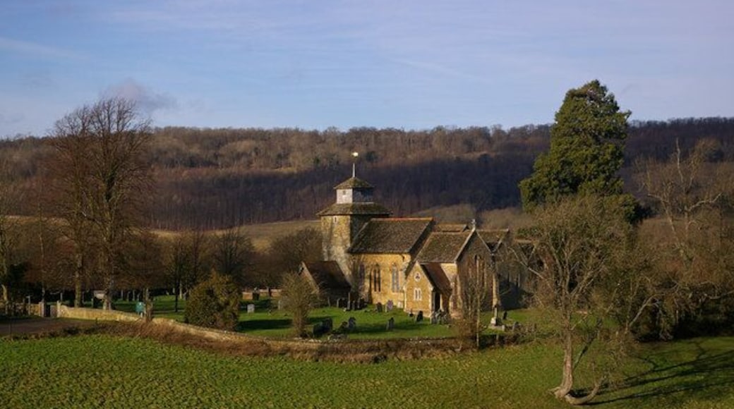 Church of St John the Evangelist, Wotton. See 660279 for close up and more info.