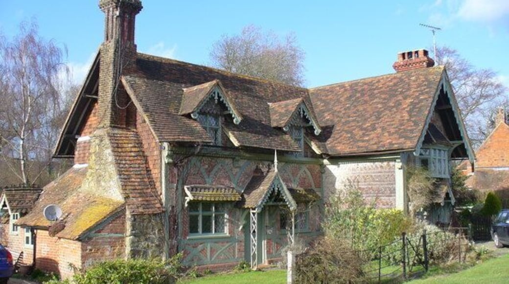 Old Cottages, Ockley Very attractive old cottages on the western edge of Ockley's long village green.