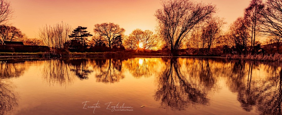 Just one of the many village ponds scattered about this part of Surrey.  #reflections #colour