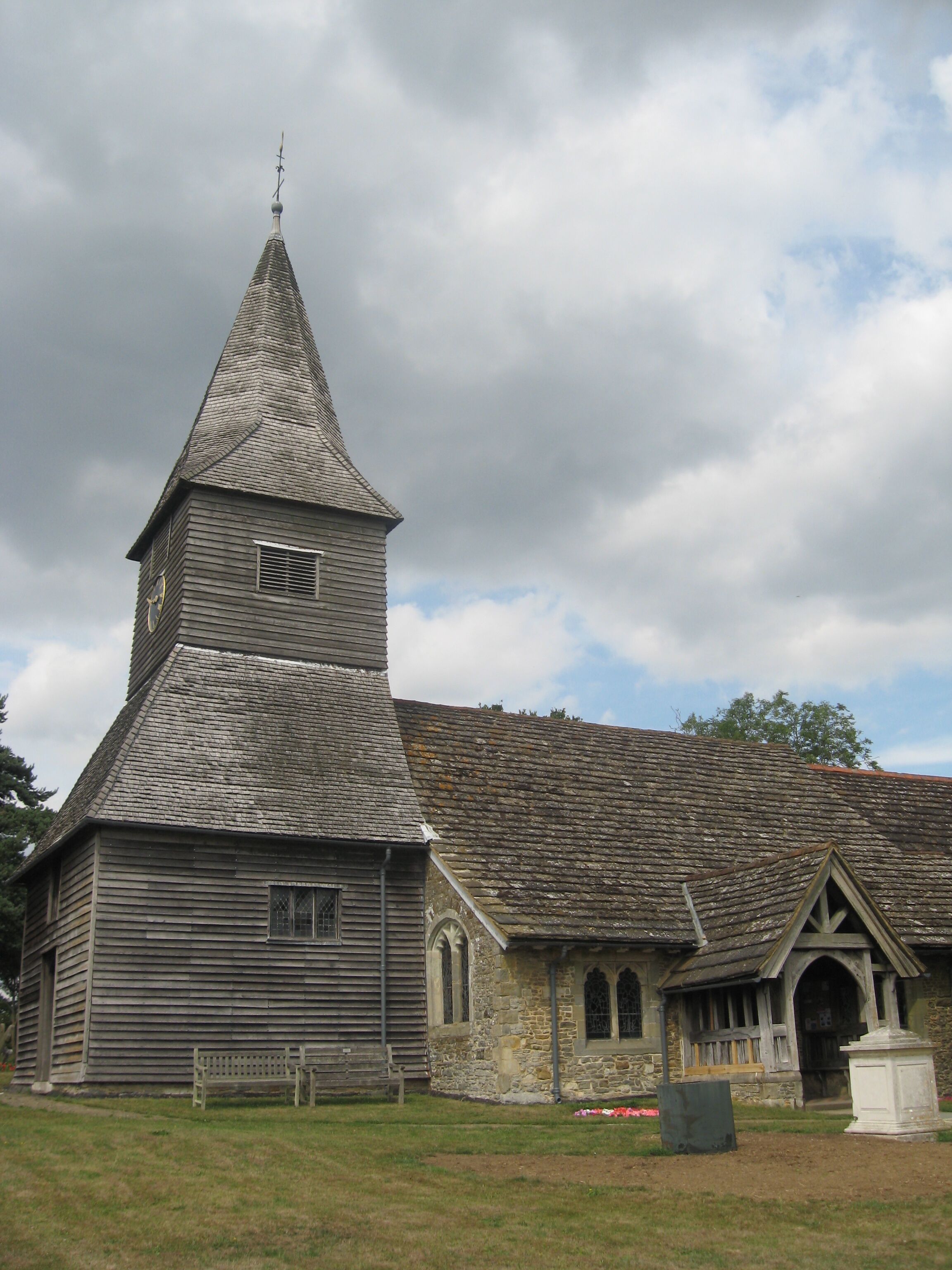 Nave and west tower of St Peter's parish church, Newdigate, Surrey