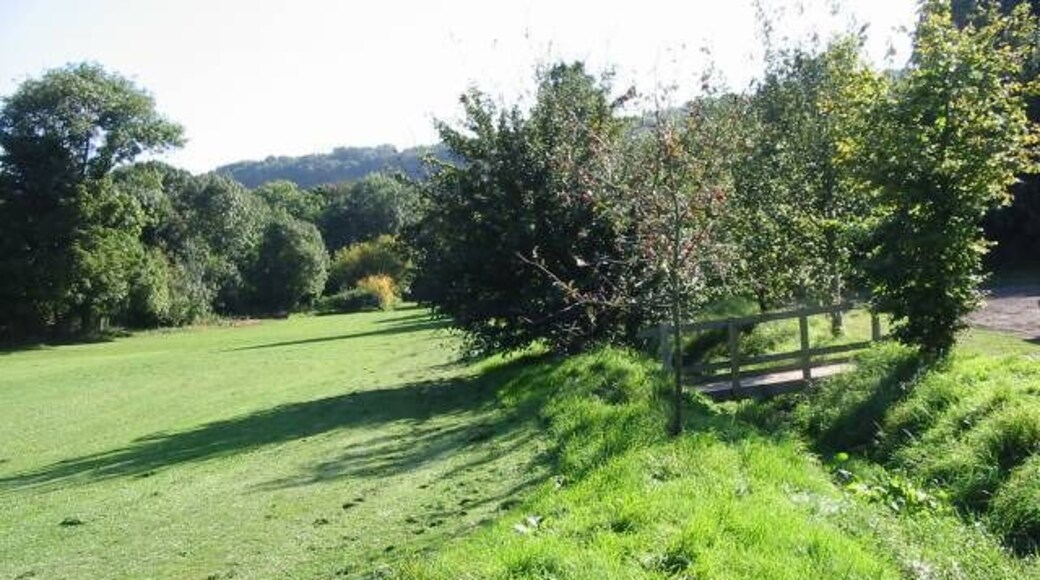 Bridge over a dried up ditch by the playing fields, Alkham