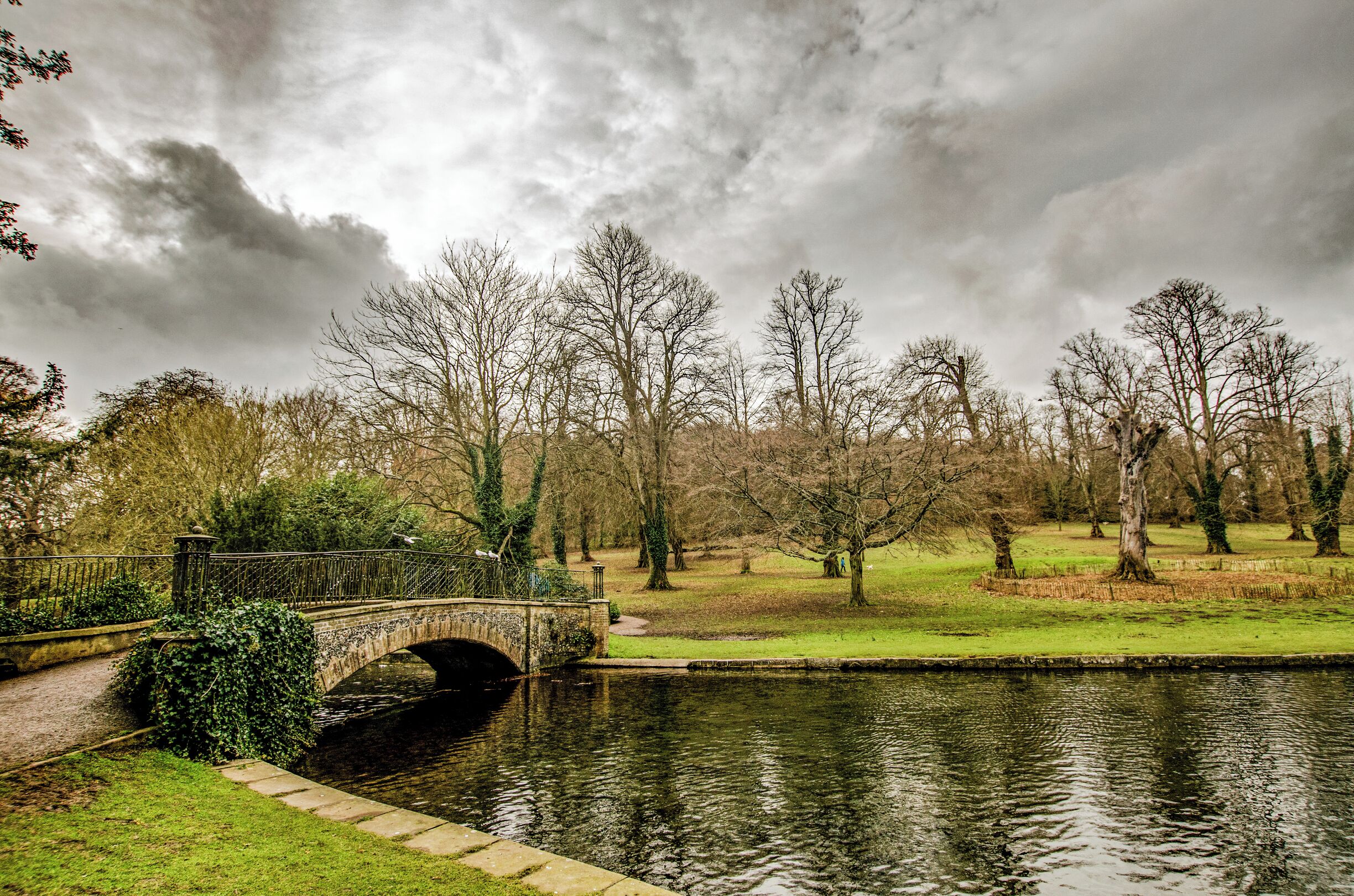 Public gardens, cafe and dog walking area near Dover.