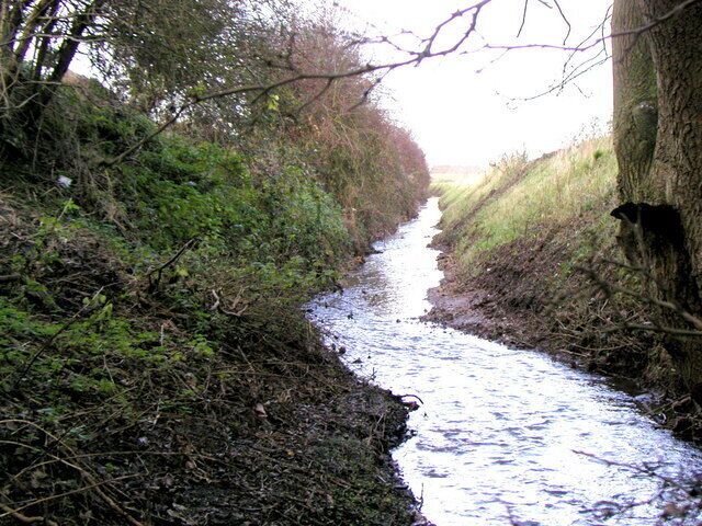 Pitwherry Drain, Beeford, East Riding of Yorkshire, England. Taken just within the square looking in a north westerly direction.