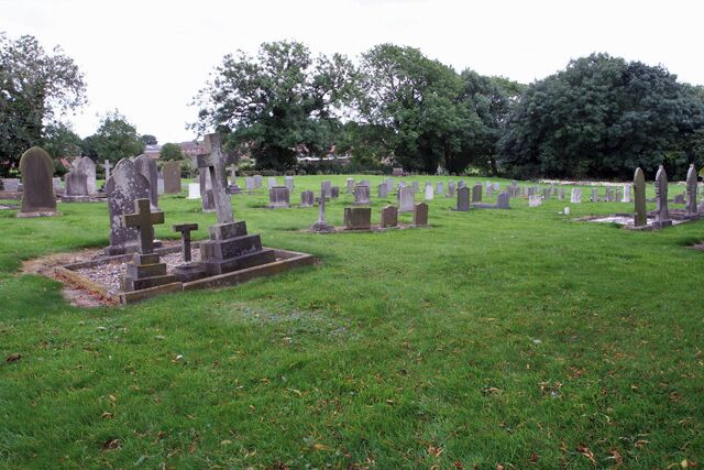 All Saints Church, Thwing, burial ground