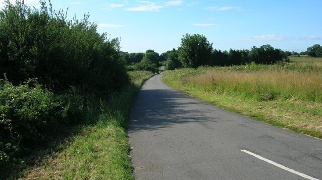 Minor Road Towards Bainton, East Riding of Yorkshire, England. From the north west.