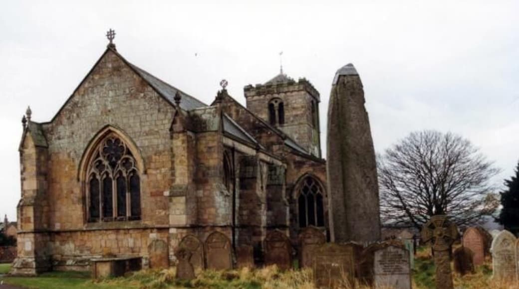 Rudston Monolith, Rudston, East Riding of Yorkshire, England. Located next to the village church (All Saints), this is the tallest standing stone in Britain, at just under 8 m in height (not including the buried part which could be the same again). The Stone weighs around 40 Tons and was brought here from over 10 miles away in approximately 1600 BC.