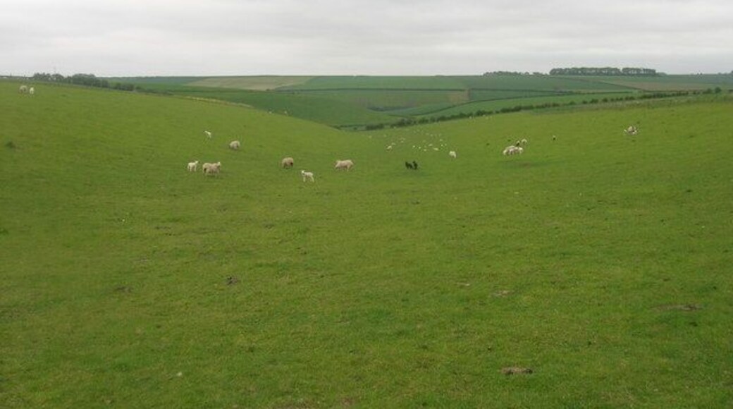 Wolds Farmland, Langtoft, East Riding of Yorkshire, England.